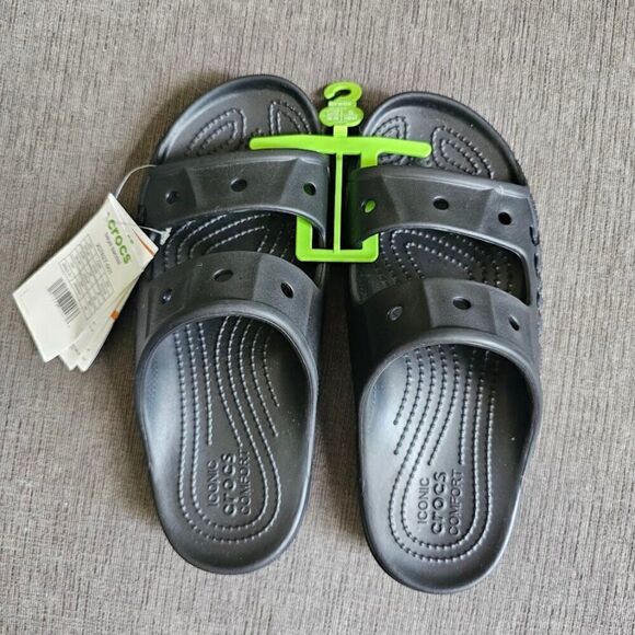 Crocs Men\'s Black Classic Crocs Sandals Size 7 main image 5